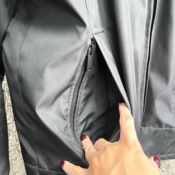 Calvin Klein Coat Men’s M Black Weather Resistant Double Zip Up w/Removable Hood - Picture 2 of 8